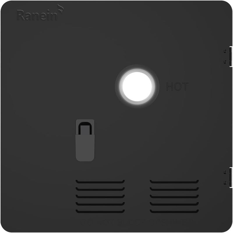 Ranein RV Water Heater Door Kit, 18x18 Inches Black Panel, Compatible with Models Only - Image 1